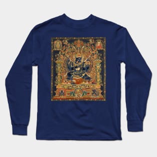 The Deity Vajrabhairava, Tantric Form of the Bodhisattva Manjushri Long Sleeve T-Shirt